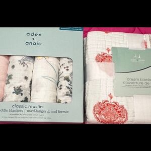 Aden and Anais swaddles dream blanket set bundle lot